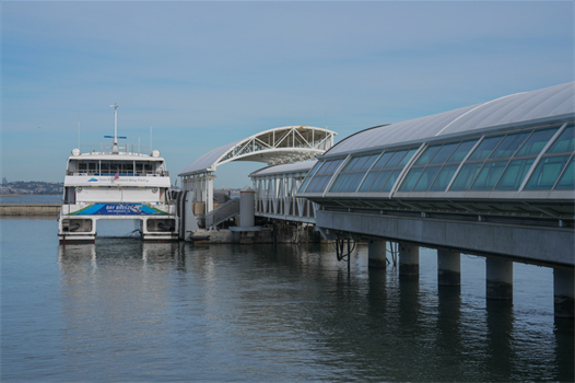 Ferry at South San Francisco terminal