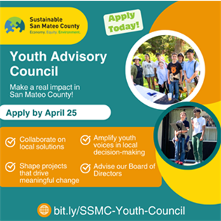 Young students promoting the Youth Advisory Council