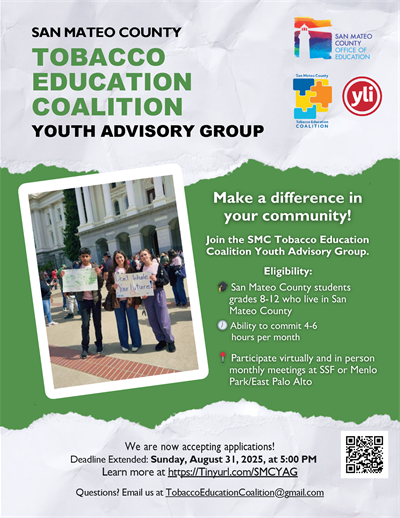 Young adults standing outside holding posters protesting about tobacco