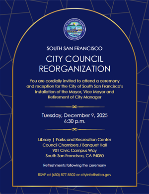 SSF City Council Reorganization 2025