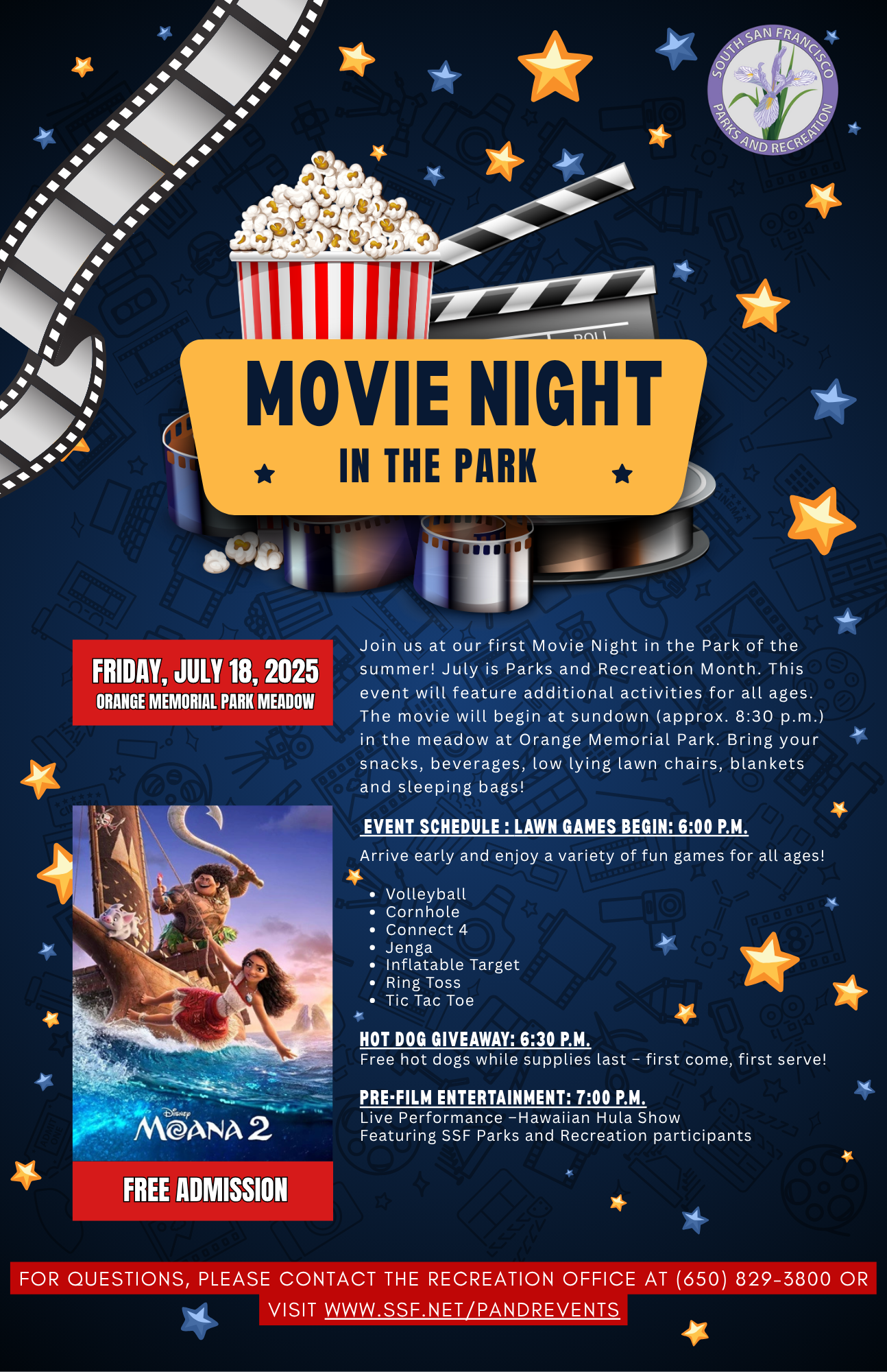 Movie Night in the Park Moana 2