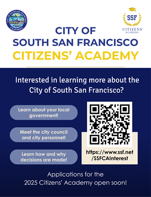 Citizens' Academy interest flyer