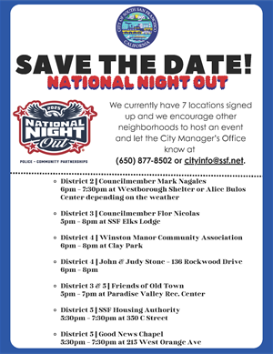 Save the Date National Night Out 2025