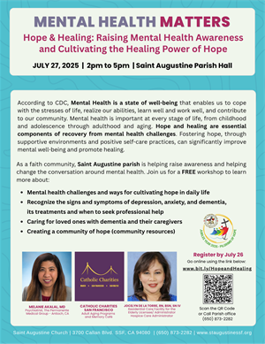 SAC Mental Health Workshop flyer