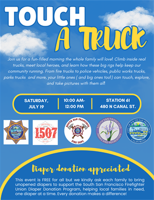 Touch A Truck 2025 flyer