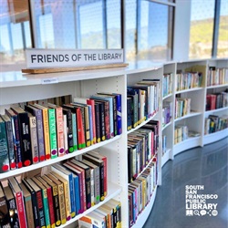 Shelves of books in the library