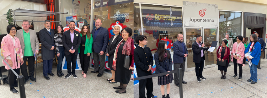 Mayor Eddie and Vice Mayor Addiego with representatives from Sistercities and Japantown