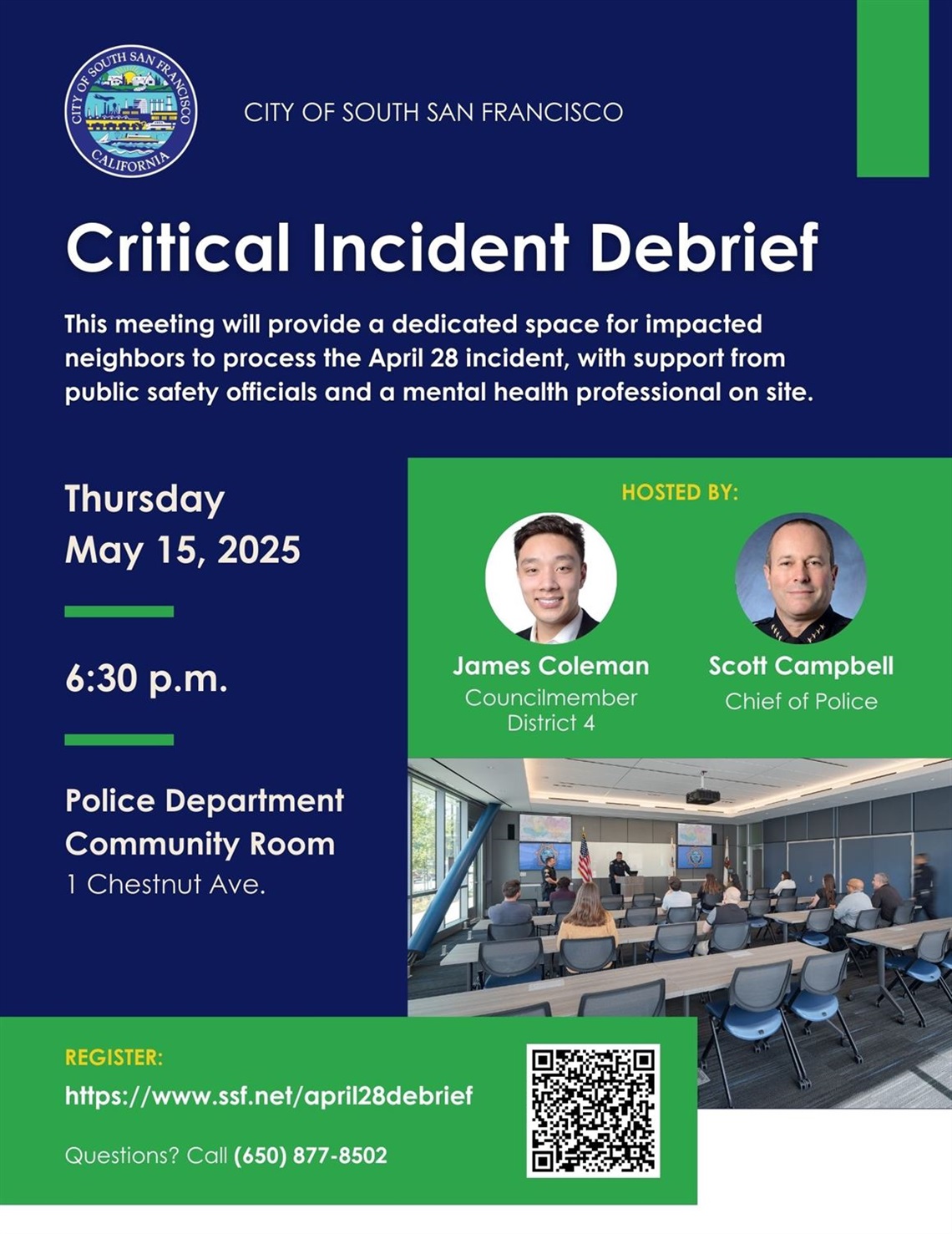 Critical Incident Debrief flyer