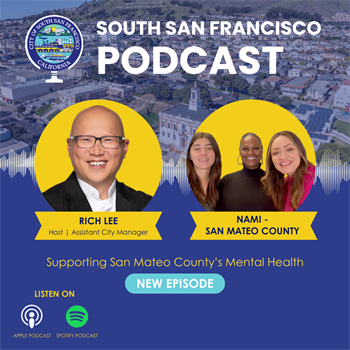 Podcast Host Rich Lee with NAMI representatives