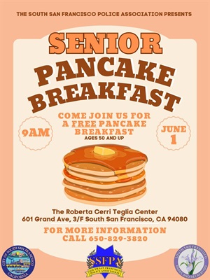Senior Pancake Breakfast flyer