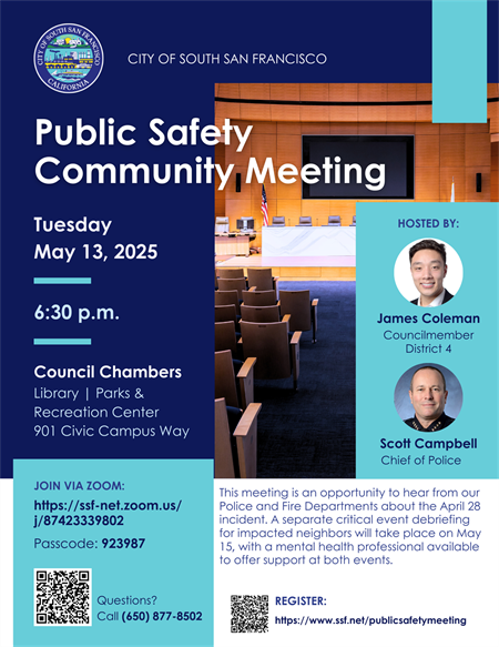Public Safety Community Meeting Info