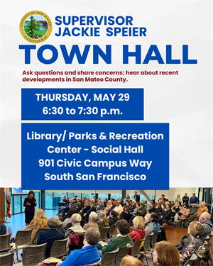 Jackie Spier talking to people at a Town-Hall png