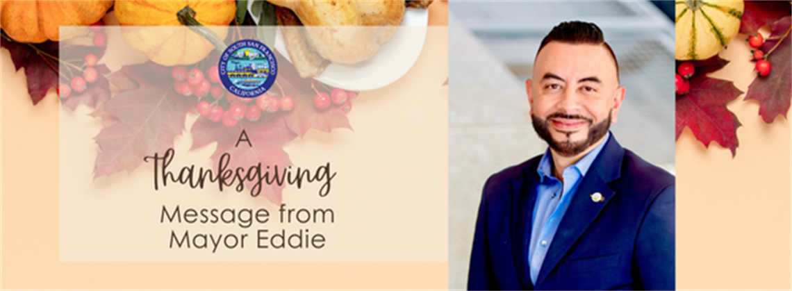 Mayor Eddie's headshot and the words 