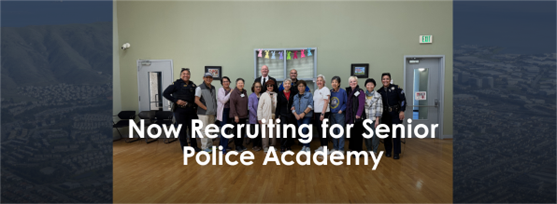 Senior Academy participants holding their certificates next to Police officers who facilitated the classes