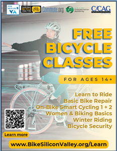 Rider on bike with helmet