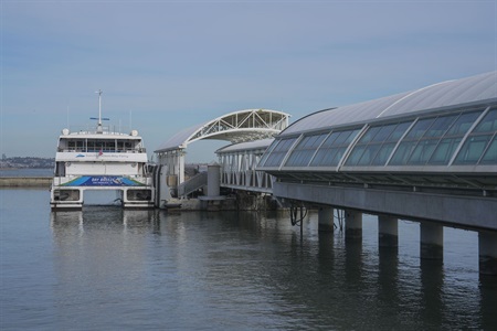 Ferry at South San Francisco terminal