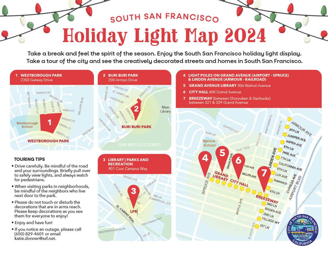 Holiday Light Map 2024