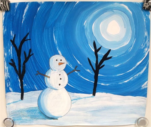 Winter Painting and Poem
