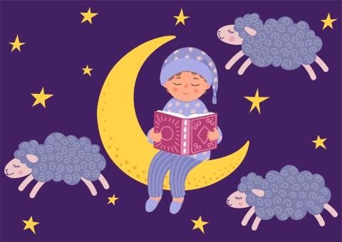 PJ-Storytime-Boy-in-PJs-on-crescent-moon.jpg