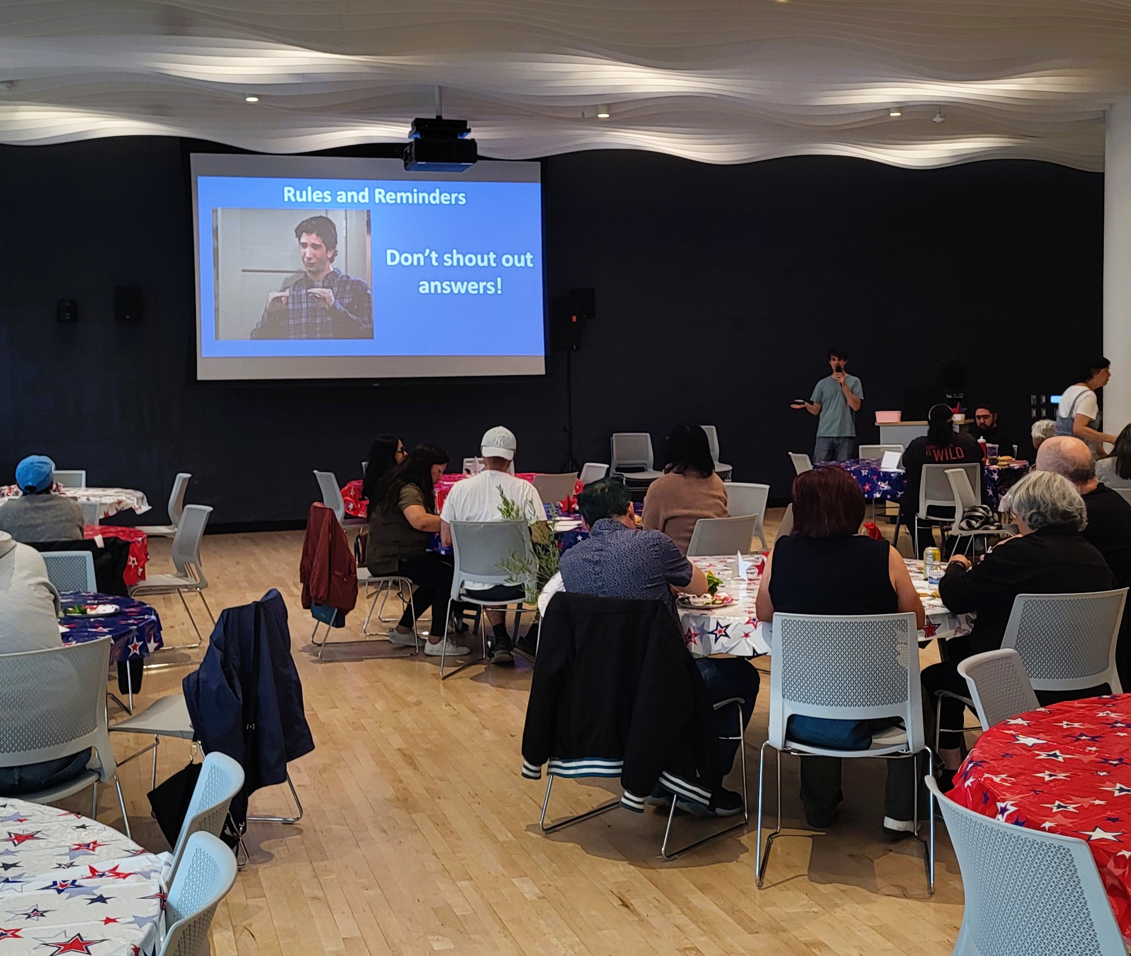 Trivia night tables