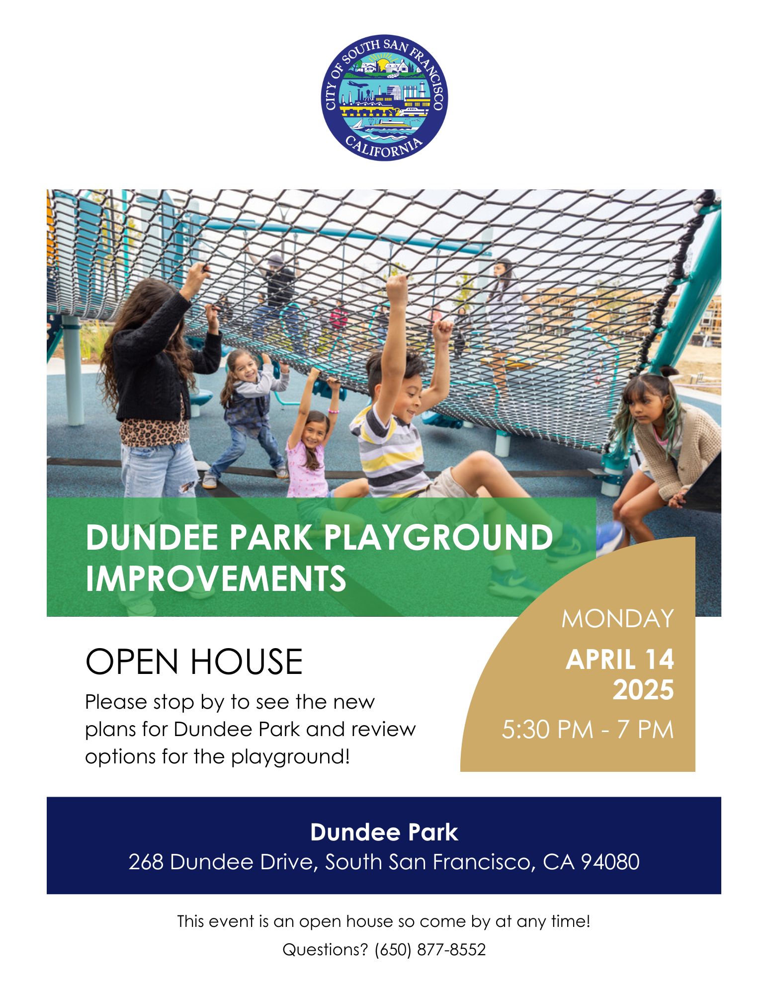 Dundee Park Open House flyer