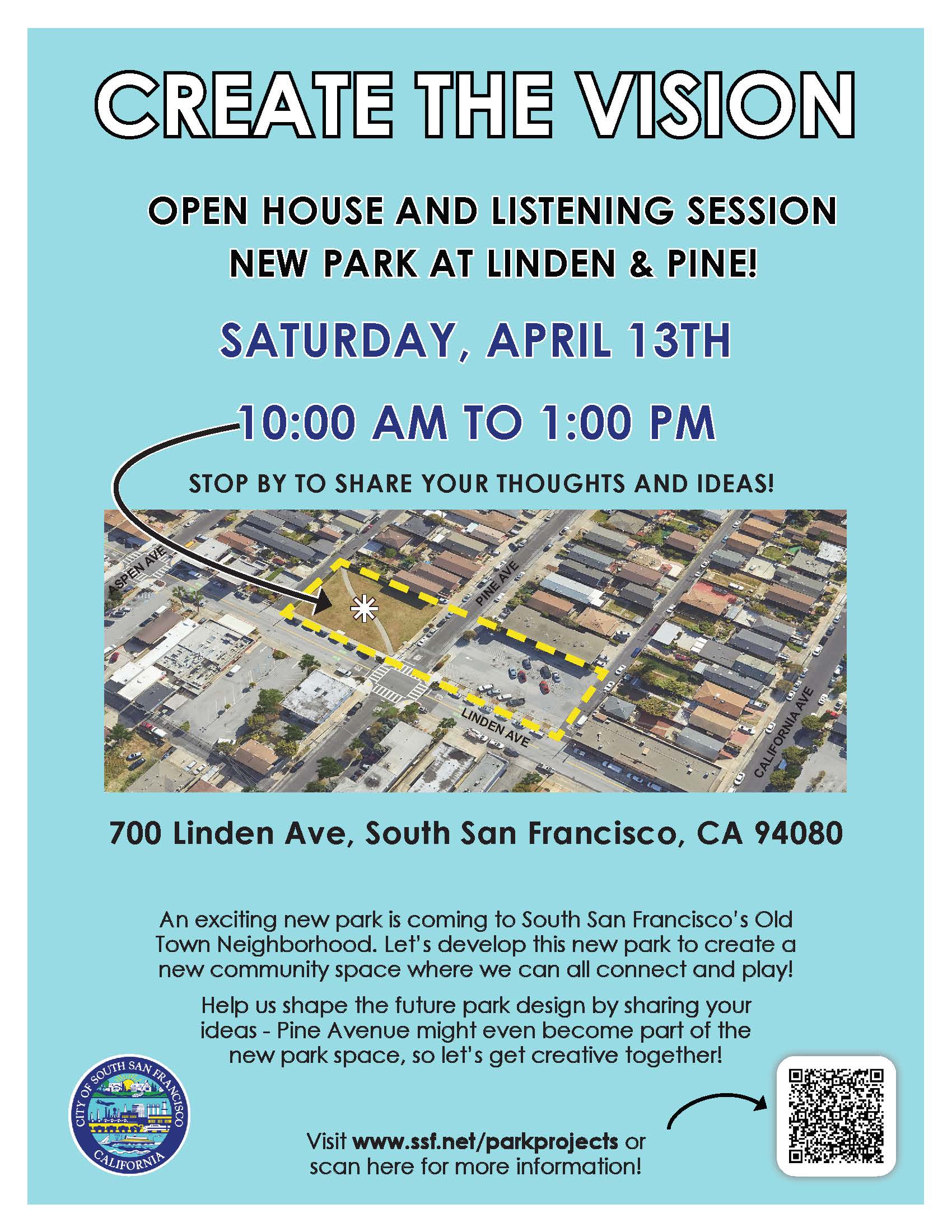 Linden Park Open House flyer English