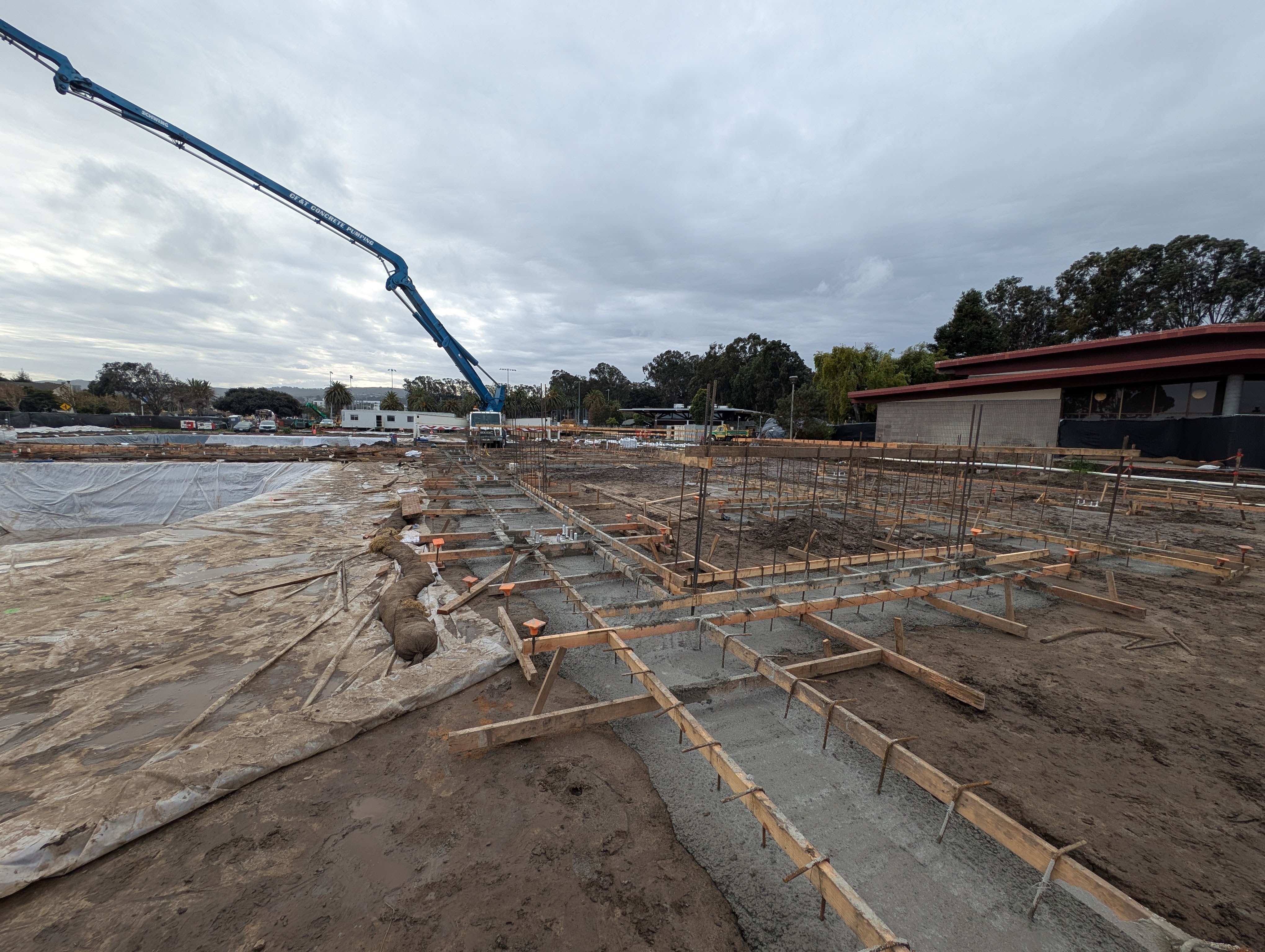 Aquatic Center Construction December 2024