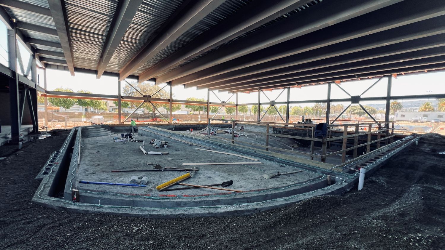 construction of indoor pool