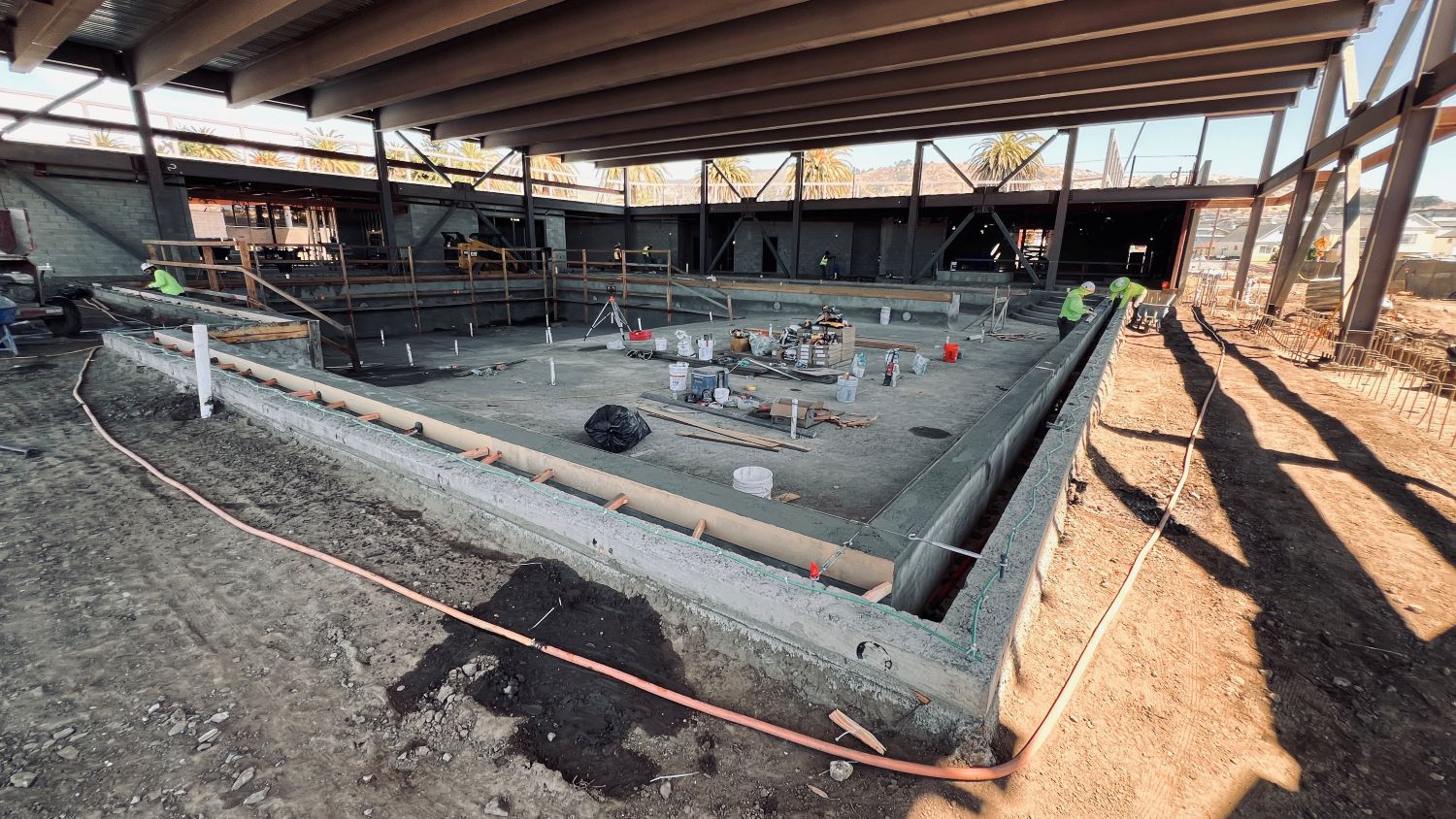 construction of indoor pool