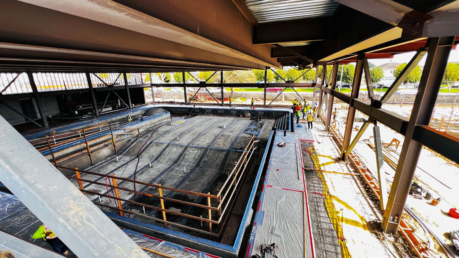 indoor pool construction