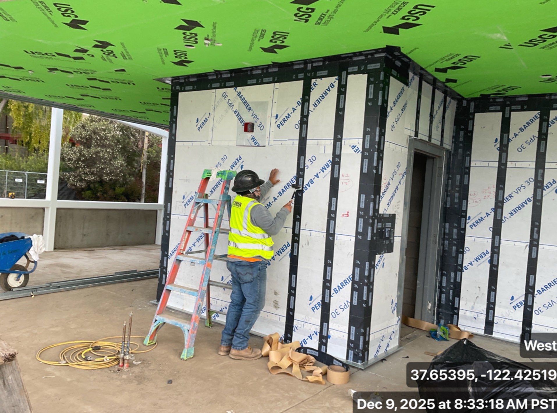 air barrier installation
