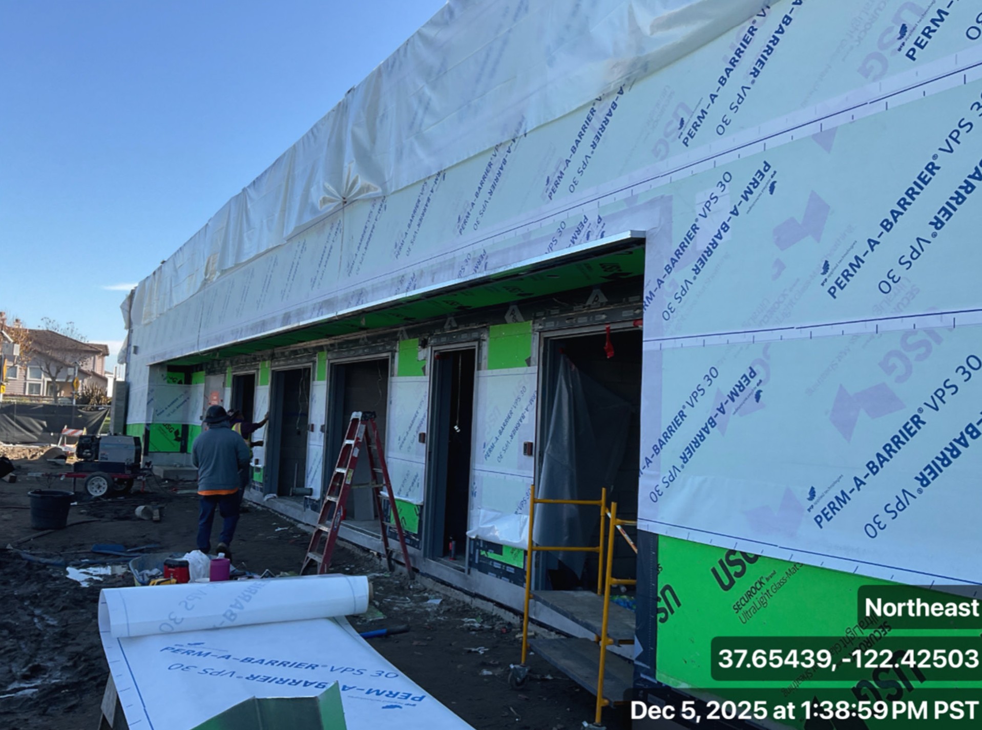 air barrier installation