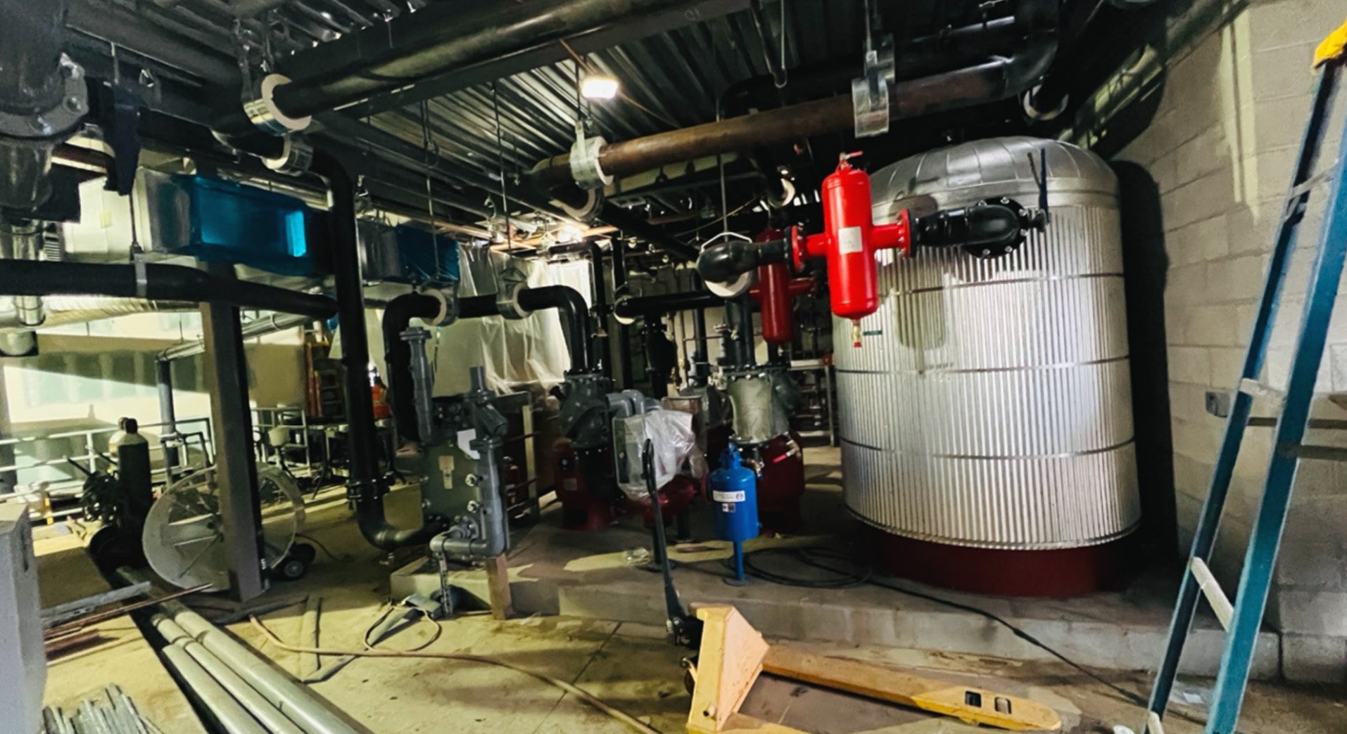 mechanical room progress