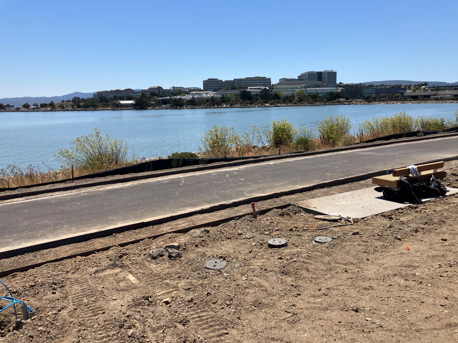 Oyster Point trail water view