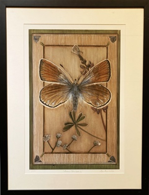 Mission Blue Butterfly Painting