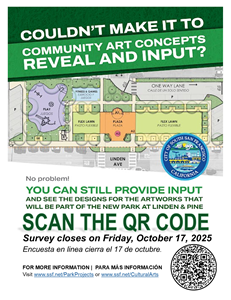 layout of plans for new park and plaza