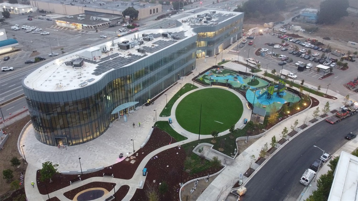Library Parks and Rec Overhead Campus