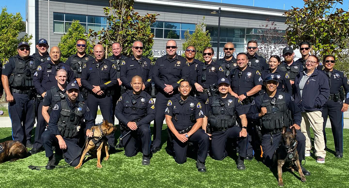 Officers On LPR Lawn