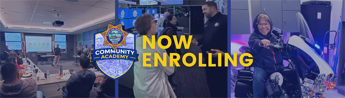 Police officers hosting a class around the Police Department