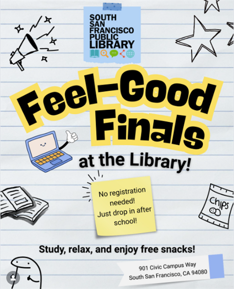 Feel good finals at the library 