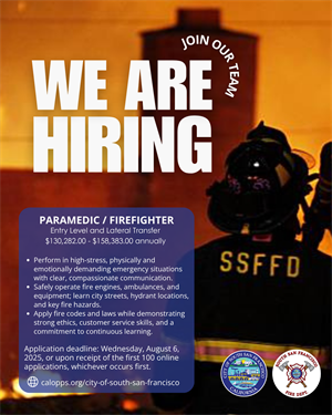 Hiring Paramedic Firefighter