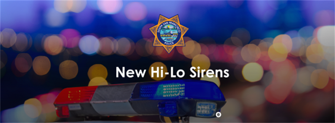 Police sirens on with the evening background