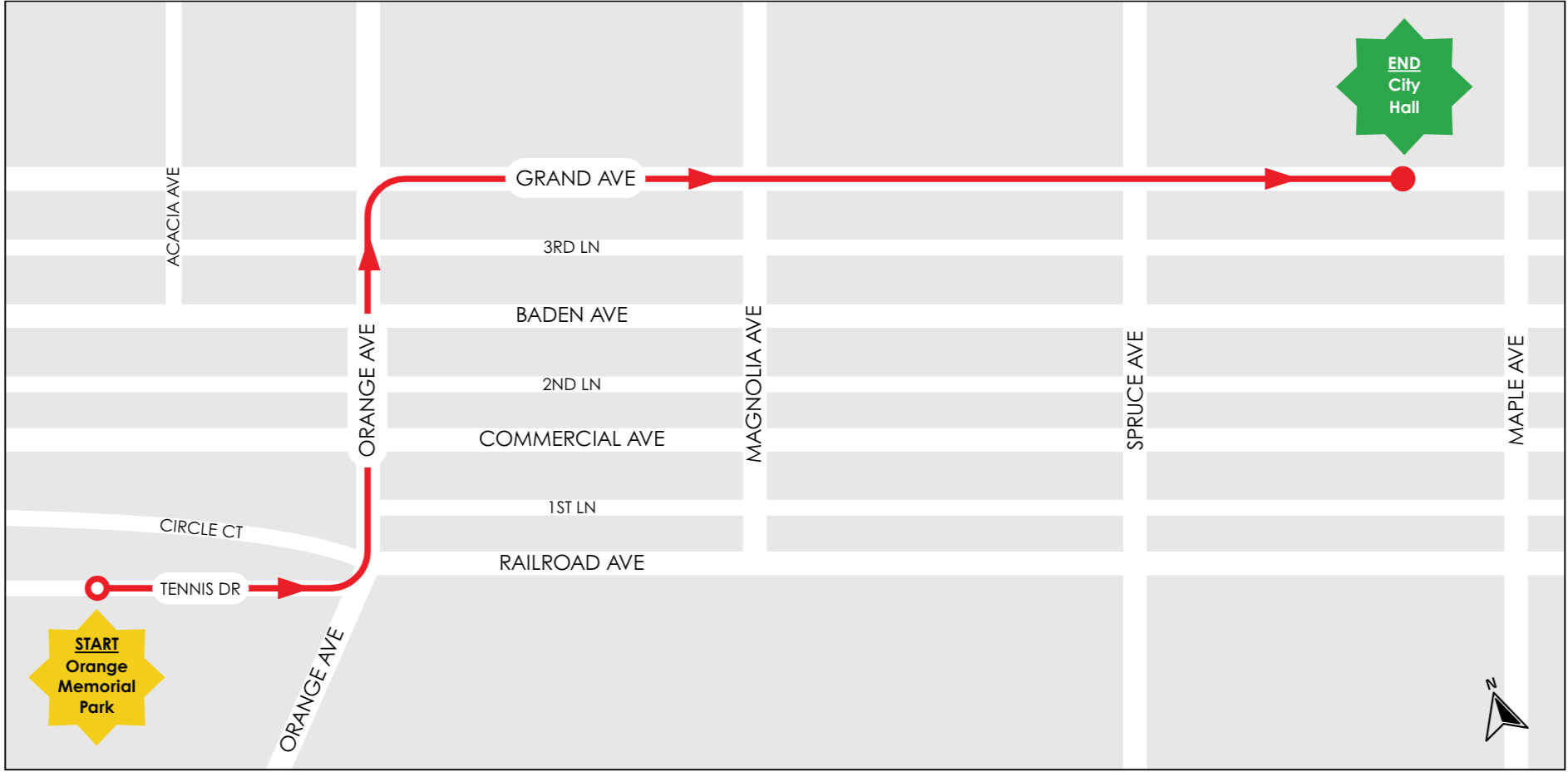 SSF July 4 parade route map