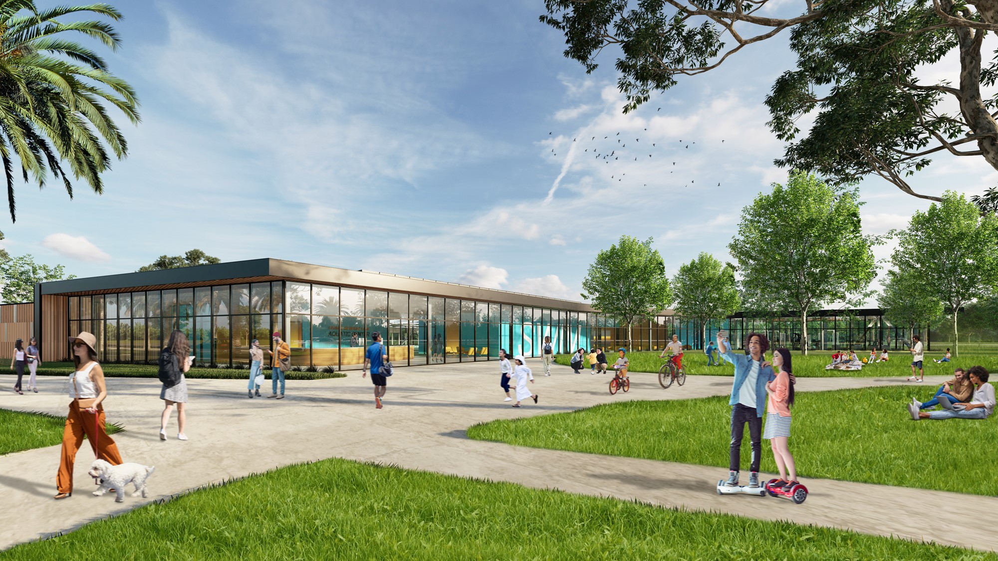 Pool Concept - Exterior Path