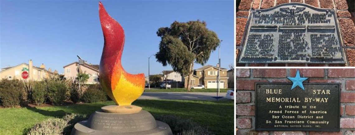 Veteran's Memorial Sculpture and Plaques