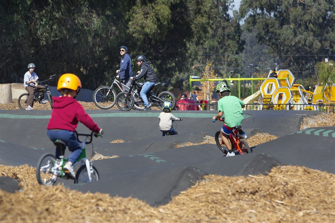 Photo of pump track at Centennial Trail South Park